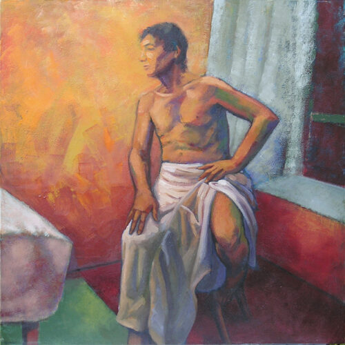 Nu homme drapé portrait nu homme drapé intimité