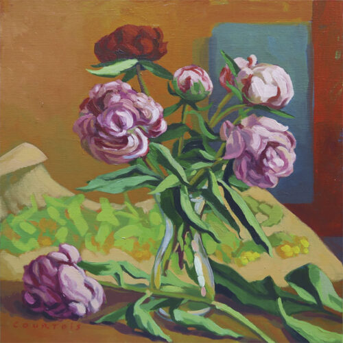 Petit vase aux pivoines Petit vase aux pivoines