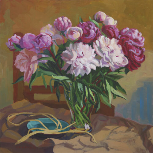 Pivoines blanches roses et pourpres Pivoines blanches roses et pourpres