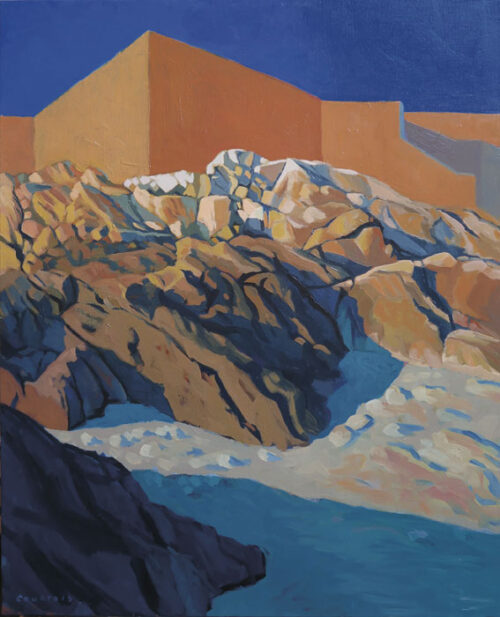 Rochers à Saint-Malo Peinture de rochers à Saint-Malon